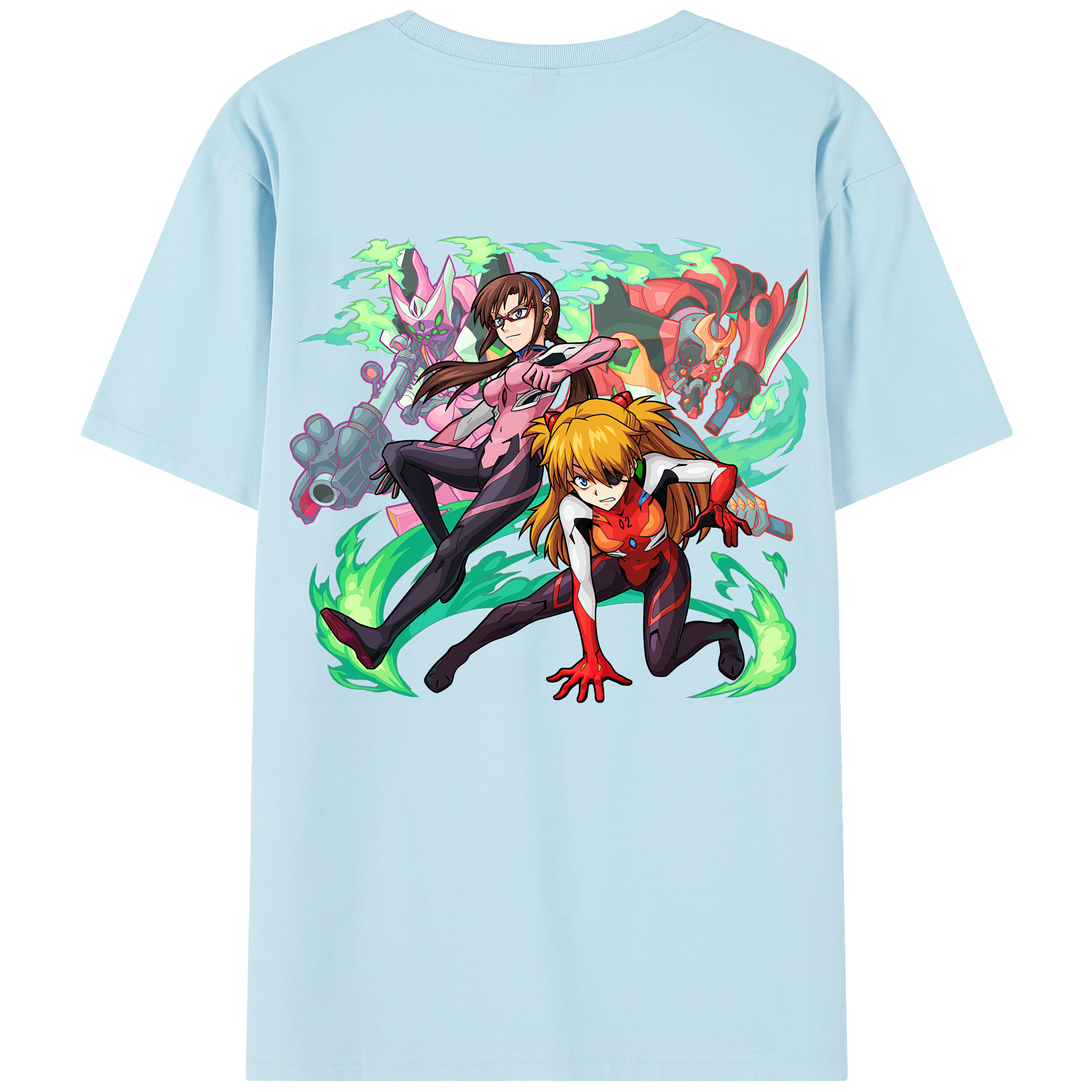 （画像用） EVA 新世紀エヴァンゲリオン 綿100％半袖Tシャツ（背面プリント）